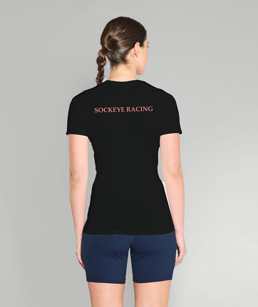 Women's College Club Seattle Base Layer SS - Black