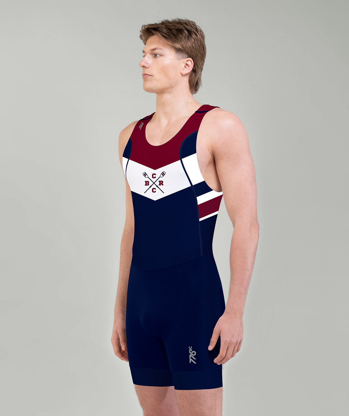 Men's Commencement Bay Rowing Club Pro Unisuit - Navy/Maroon