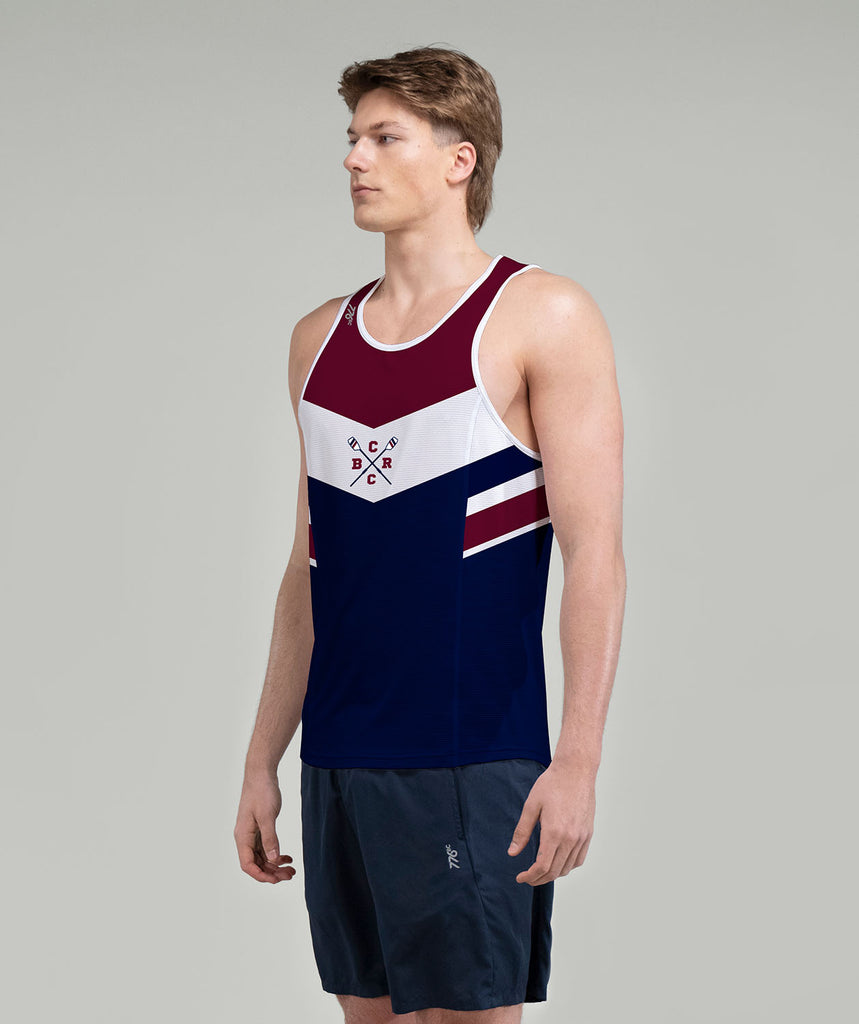 Men's Commencement Bay Rowing Club Performance Tank - Navy/Maroon