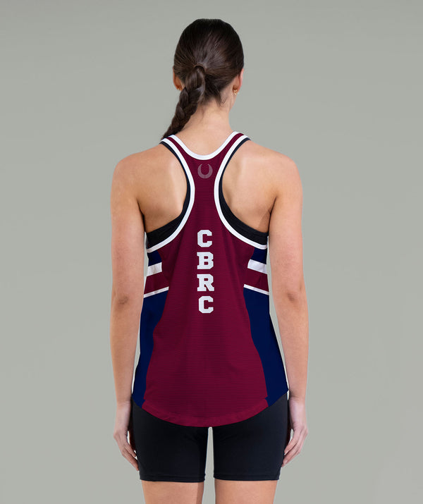 Women's Commencement Bay Rowing Club Performance Tank - Navy/Maroon