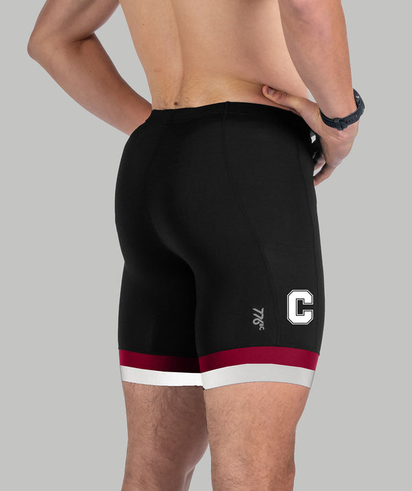 Men's Concord Crew Pro Short - Black/Maroon