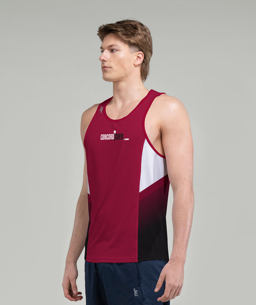 Men's Concord Crew Performance Tank - Maroon