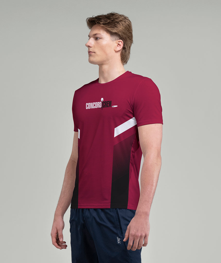 Men's Concord Crew Performance T-Shirt SS - Maroon