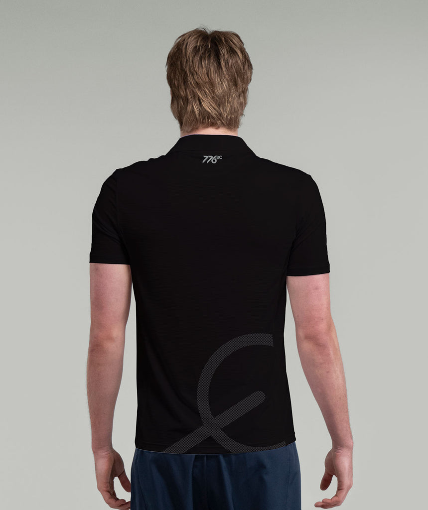 Men's CrewLab Polo SS - Black