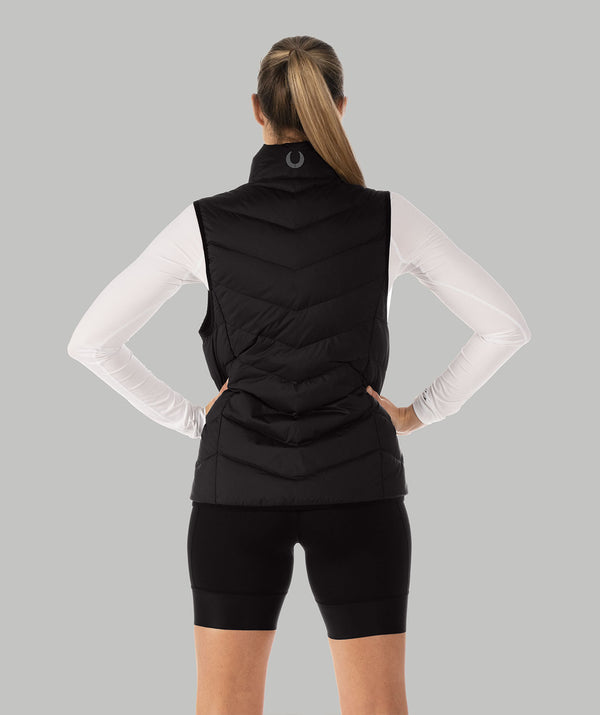 Women's CrewLab Cumulus Puffer Vest - Black