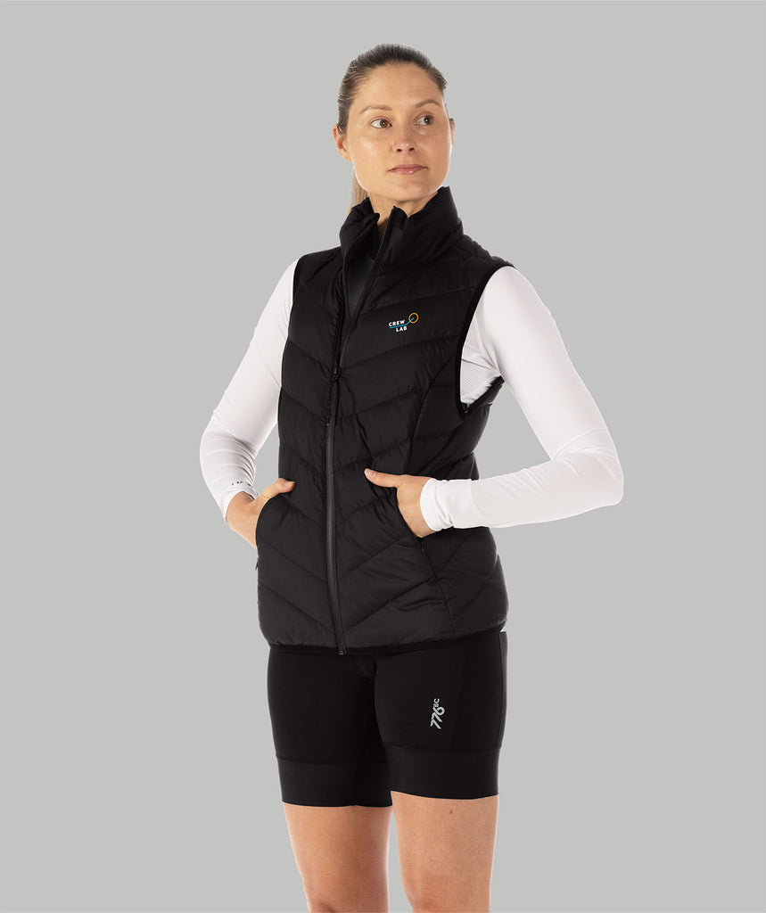 Women's CrewLab Cumulus Puffer Vest - Black