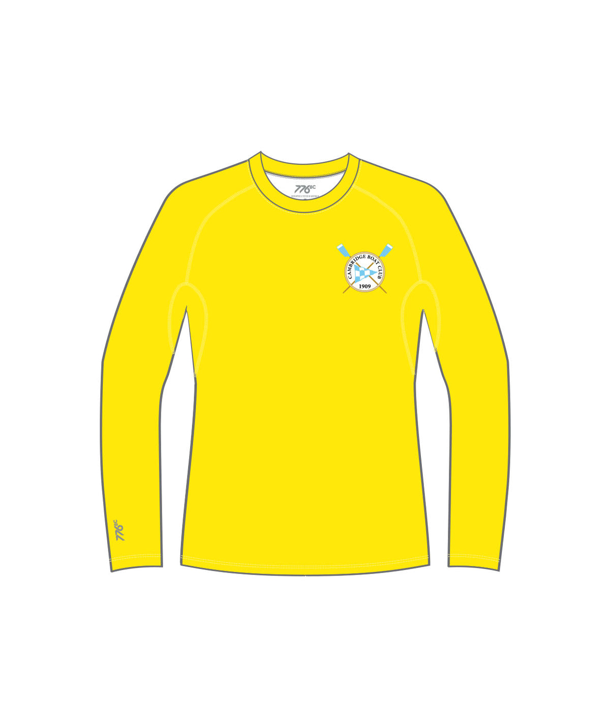 Men's Cambridge Boat Club Training LS - Neon Yellow