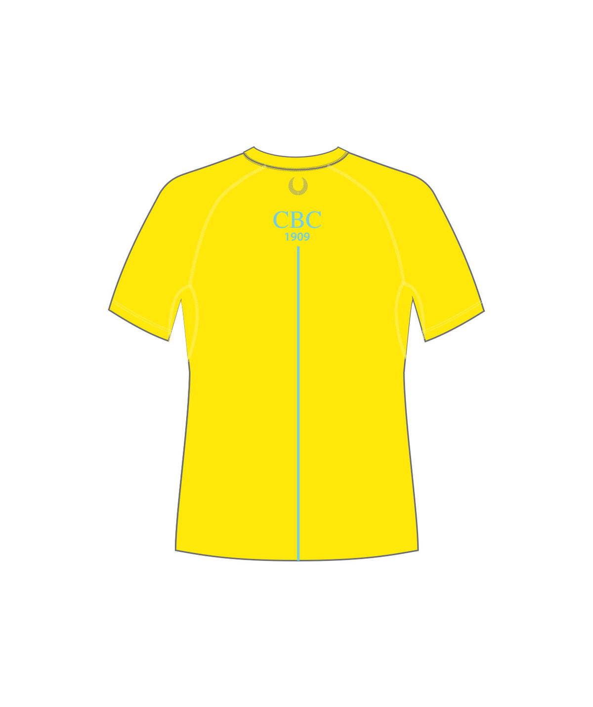 Men's Cambridge Boat Club Training T-Shirt SS - Neon Yellow