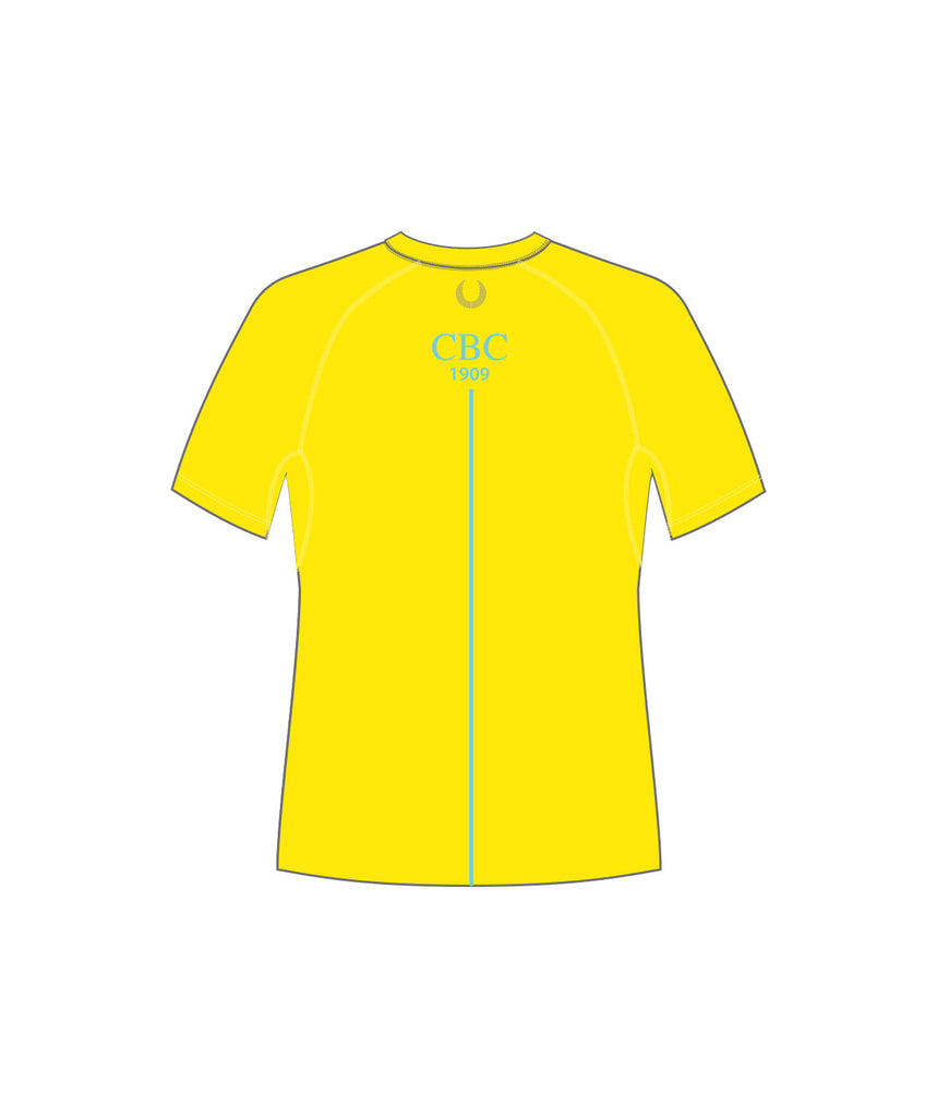 Men's Cambridge Boat Club Training T-Shirt SS - Neon Yellow