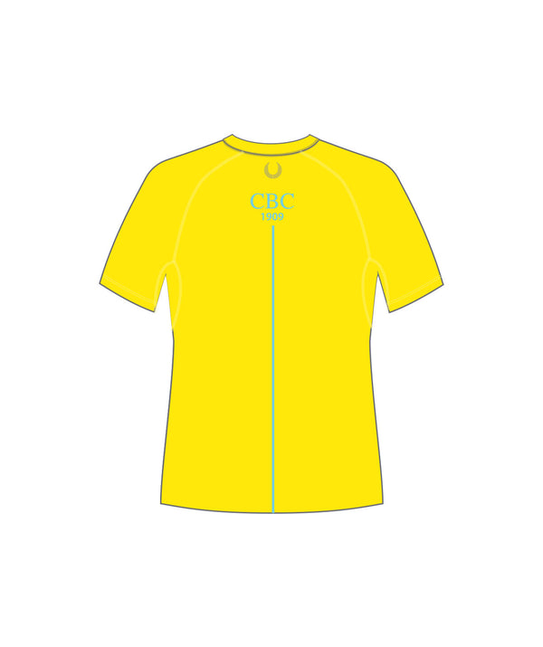 Men's Cambridge Boat Club Training T-Shirt SS - Neon Yellow