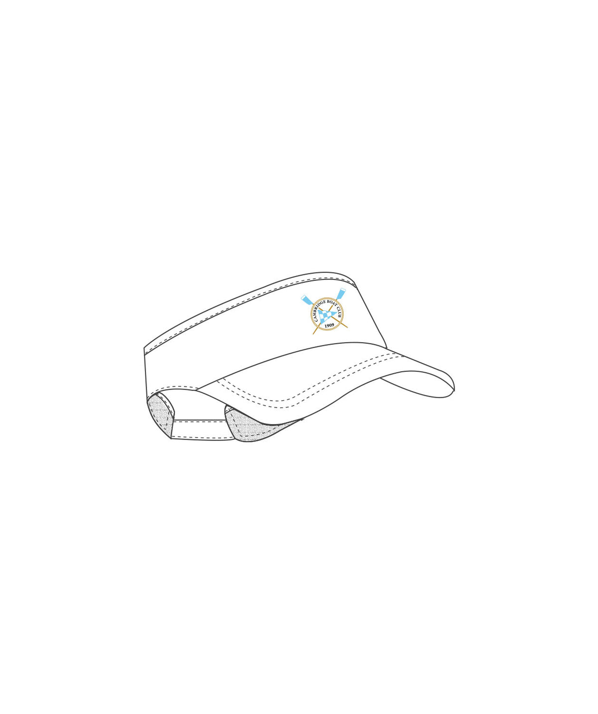 Unisex Cambridge Boat Club Performance Visor - White