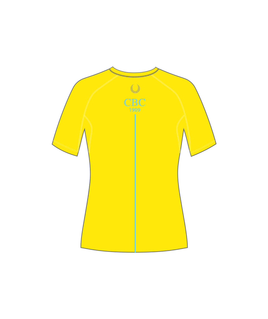 Women's Cambridge Boat Club Training T-Shirt SS - Neon Yellow