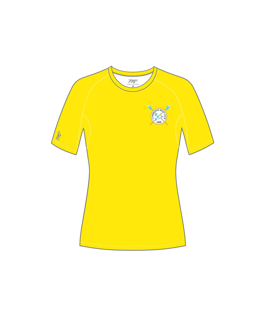 Women's Cambridge Boat Club Training T-Shirt SS - Neon Yellow