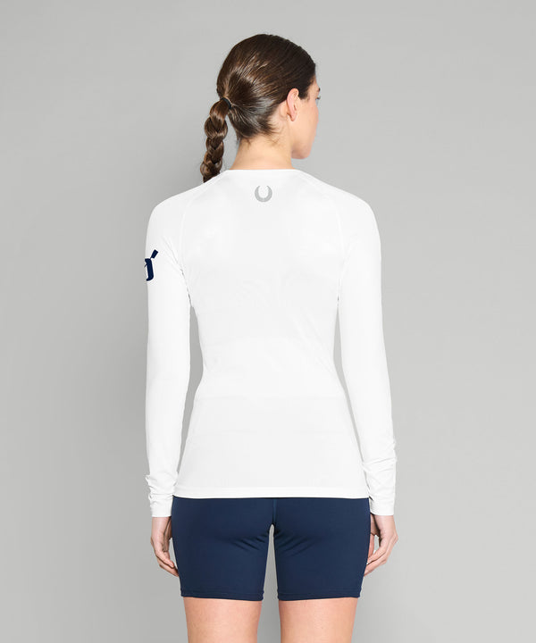 Women's Drexel University Base Layer LS - White