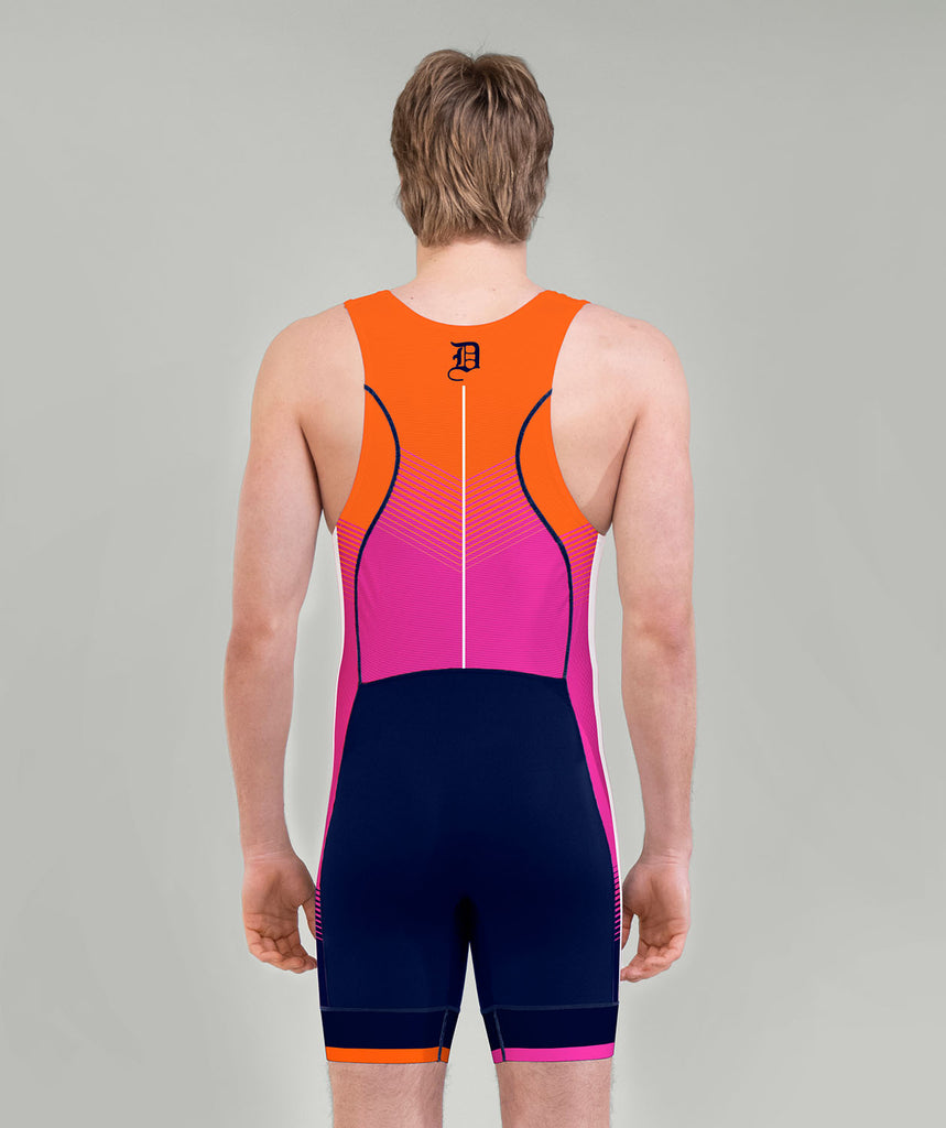 Men's Durham University Pro Unisuit - Pink/Orange