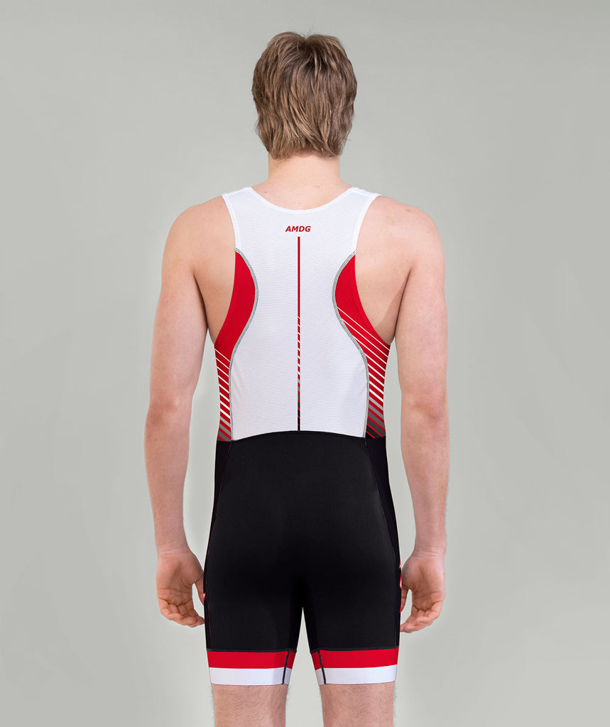 Men's Fairfield University FUMR Pro Unisuit - White/Red