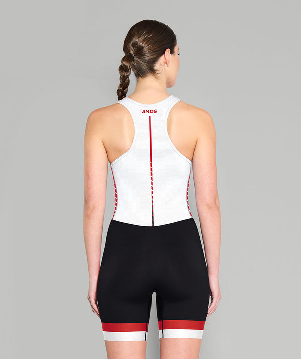 Women's Fairfield University FUWR Pro Unisuit - White/Red