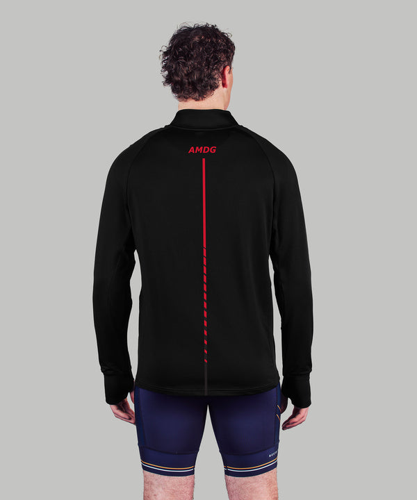 Men's Fairfield University Training Quarter Zip - Black/Red