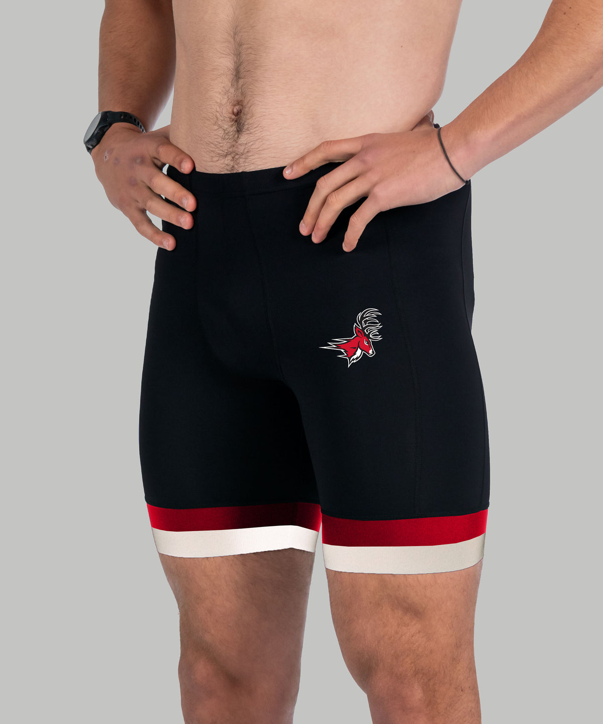 Men's Fairfield University Pro Short - Black/Red
