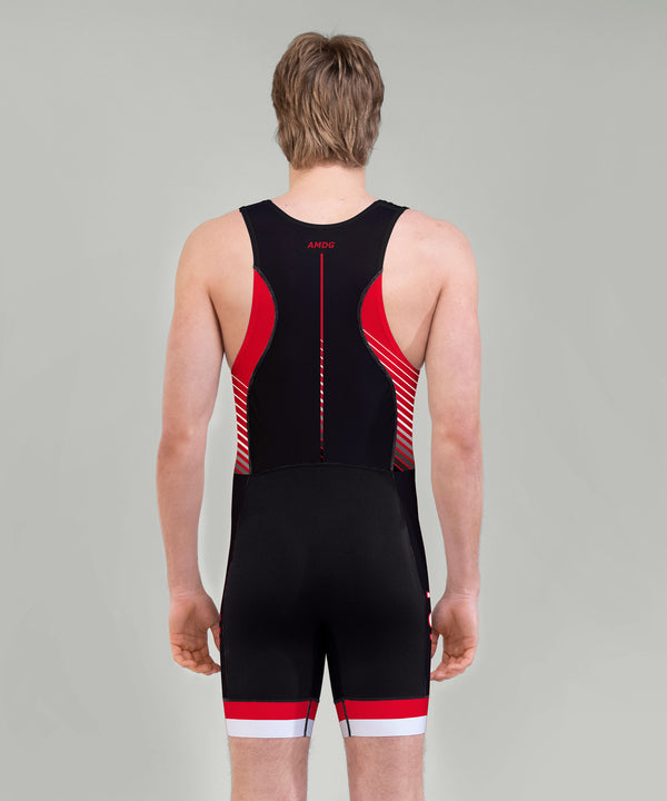 Men's Fairfield University Pro Unisuit - Red/Black