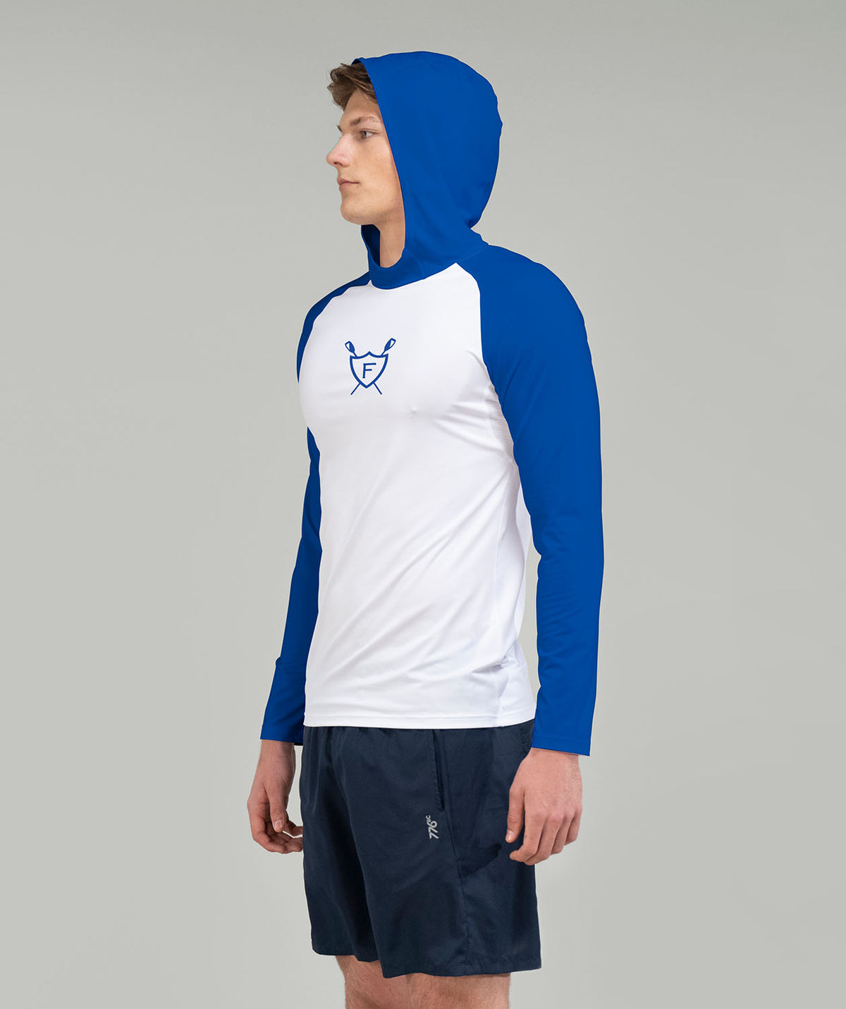 Men's Fairmount Rowing Sun Hoodie LS - Blue