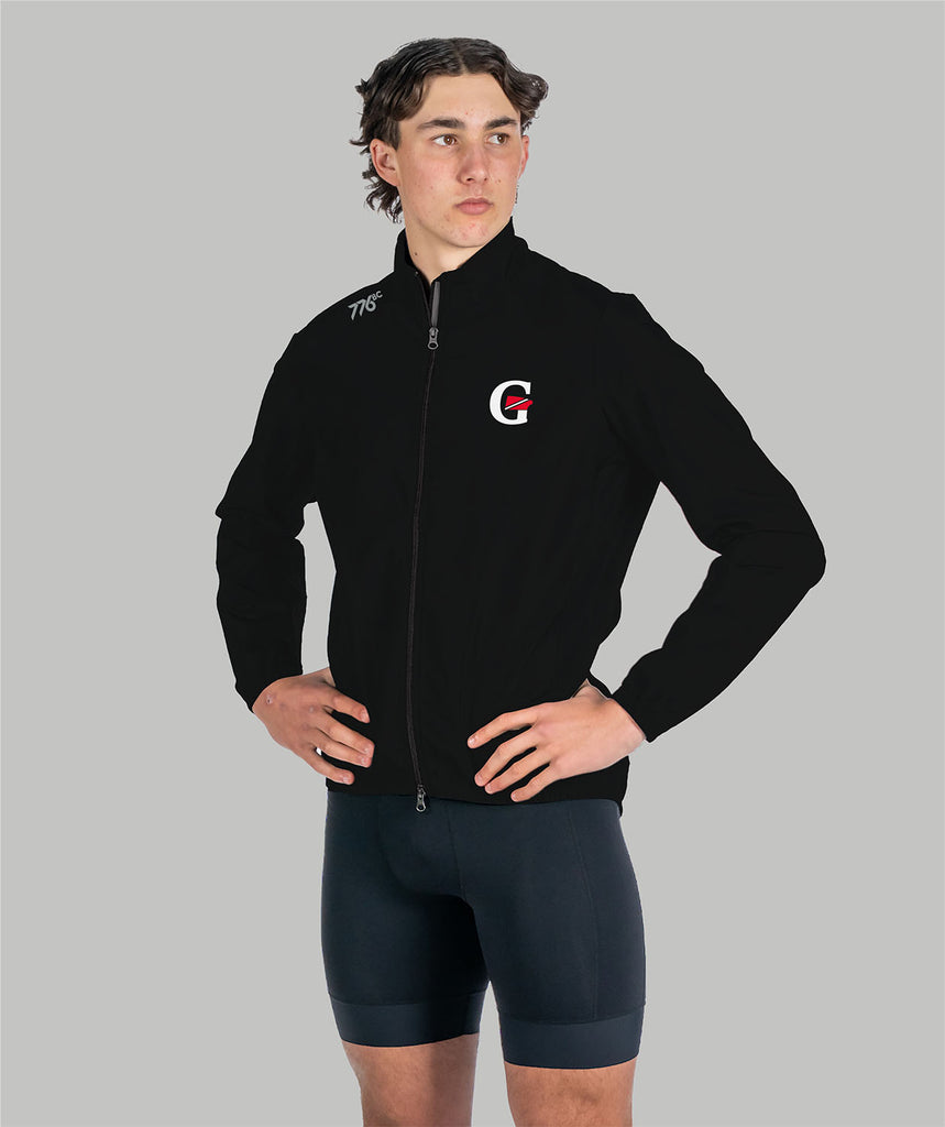 Men's Genesee Cirrostratus Wind Jacket - Black/Red