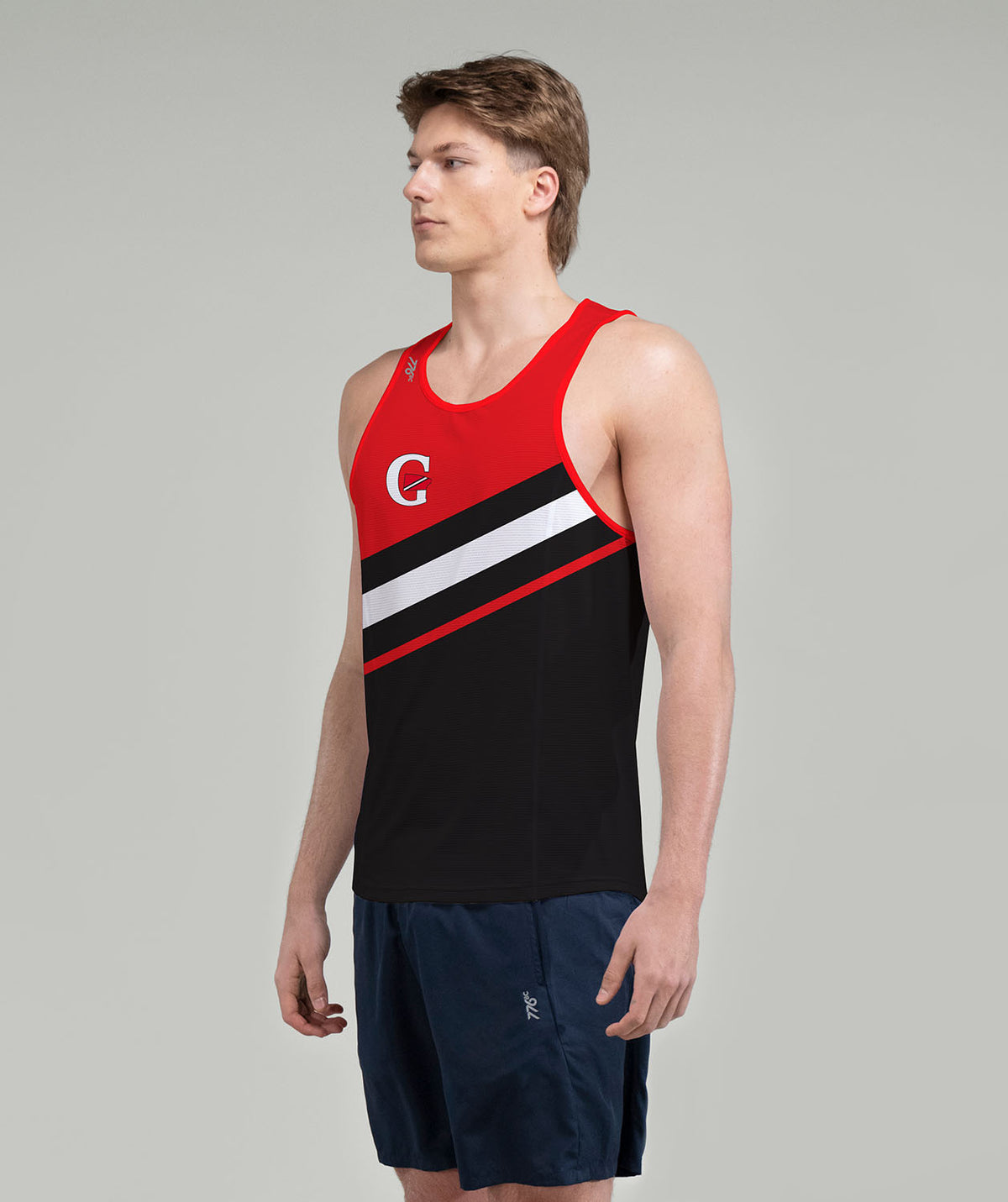 Men's Genesee Performance Tank - Black/Red