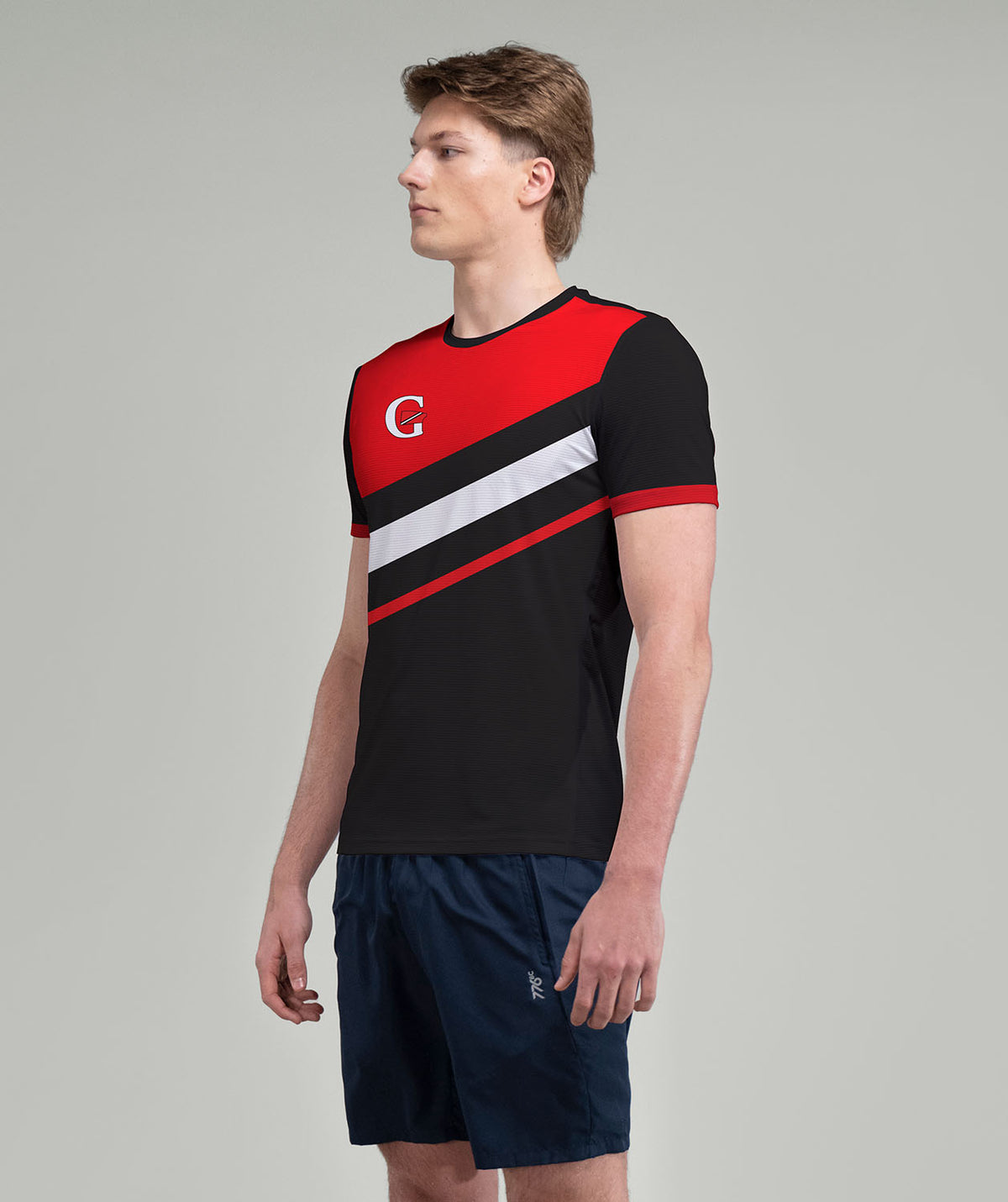 Men's Genesee Performance T-Shirt SS - Black/Red