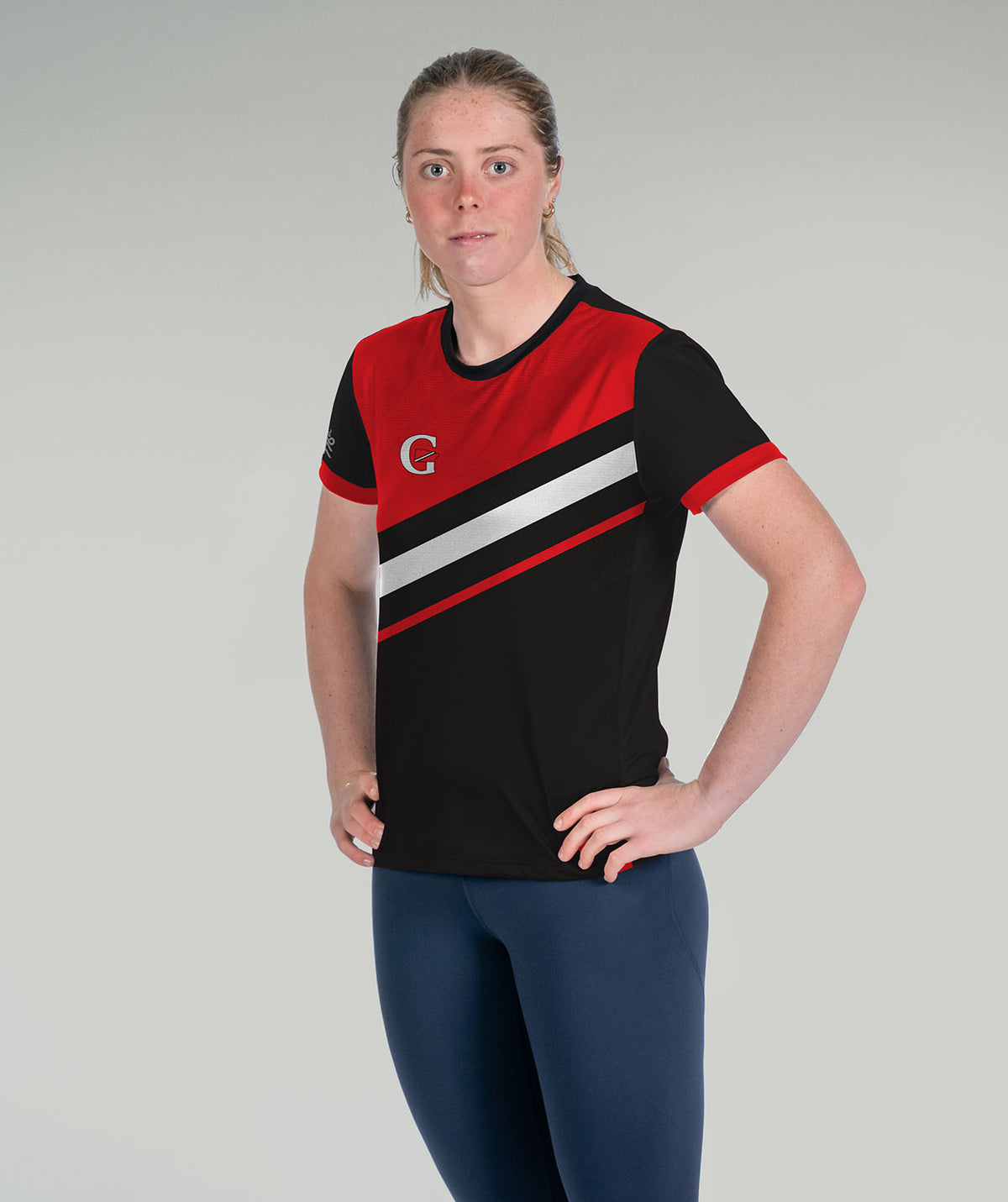 Women's Genesee Performance T-Shirt SS - Black/Red