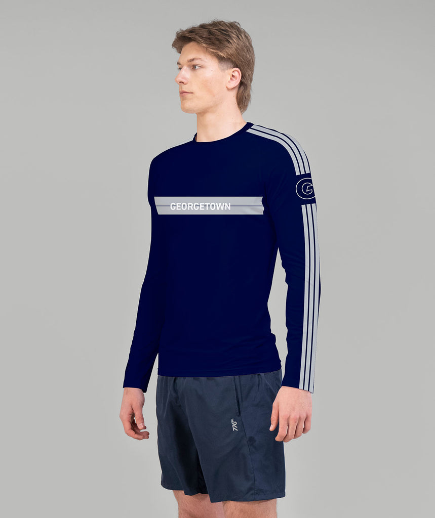 Men's Georgetown Heavyweight Rowing Base Layer LS - Navy