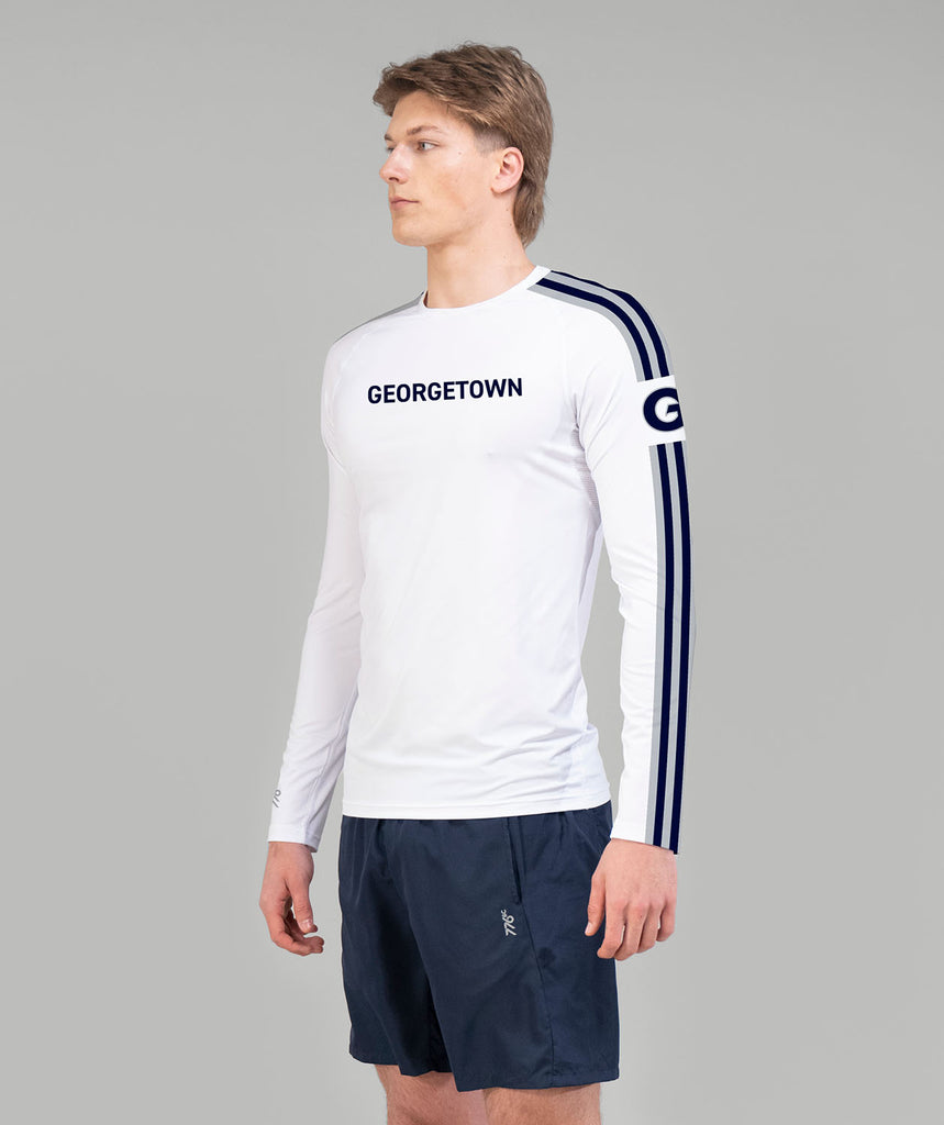 Men's Georgetown Heavyweight Rowing Base Layer LS - White