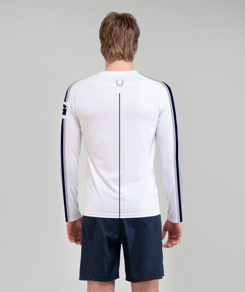 Men's Georgetown Heavyweight Rowing Base Layer LS - White
