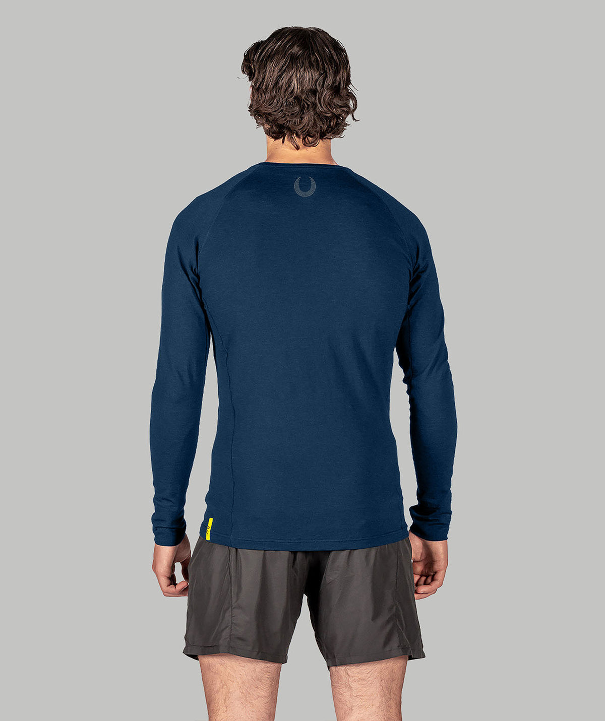 Men's Georgetown University Pro-Merino Crew LS - Navy