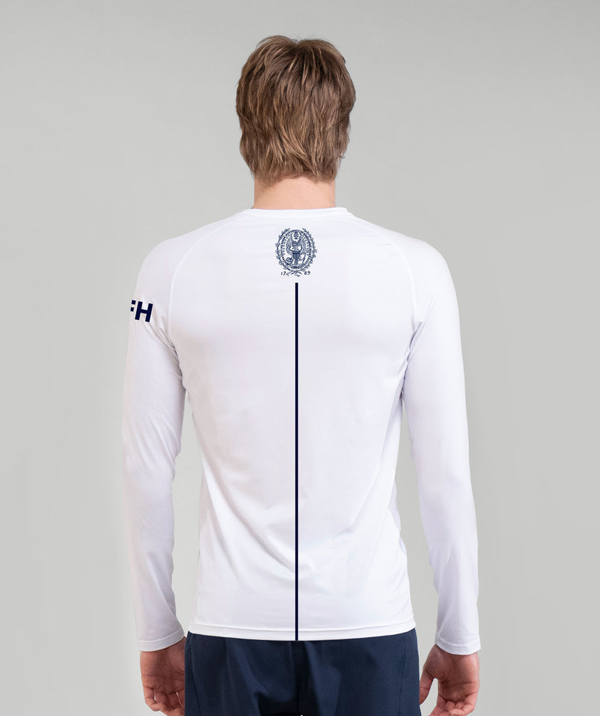 Men's Georgetown University Base Layer LS - White