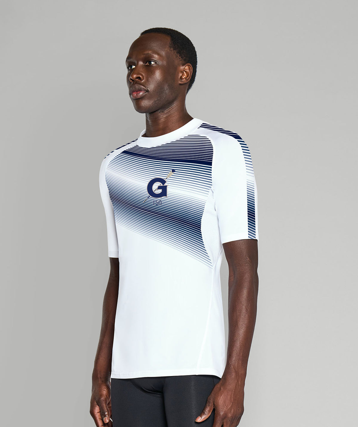 Men's Georgetown University Base Layer SS - White