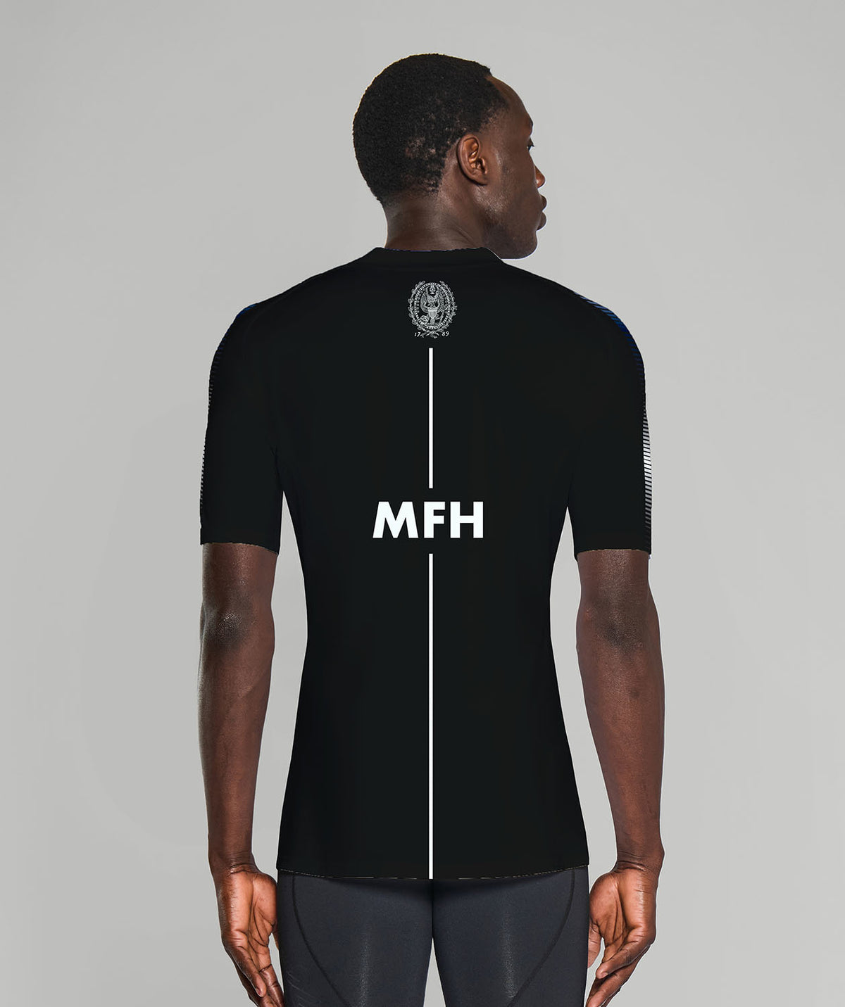 Men's Georgetown University Base Layer SS - Black