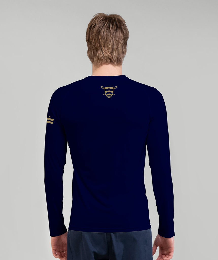 Men's George Washington University Base Layer LS - Navy