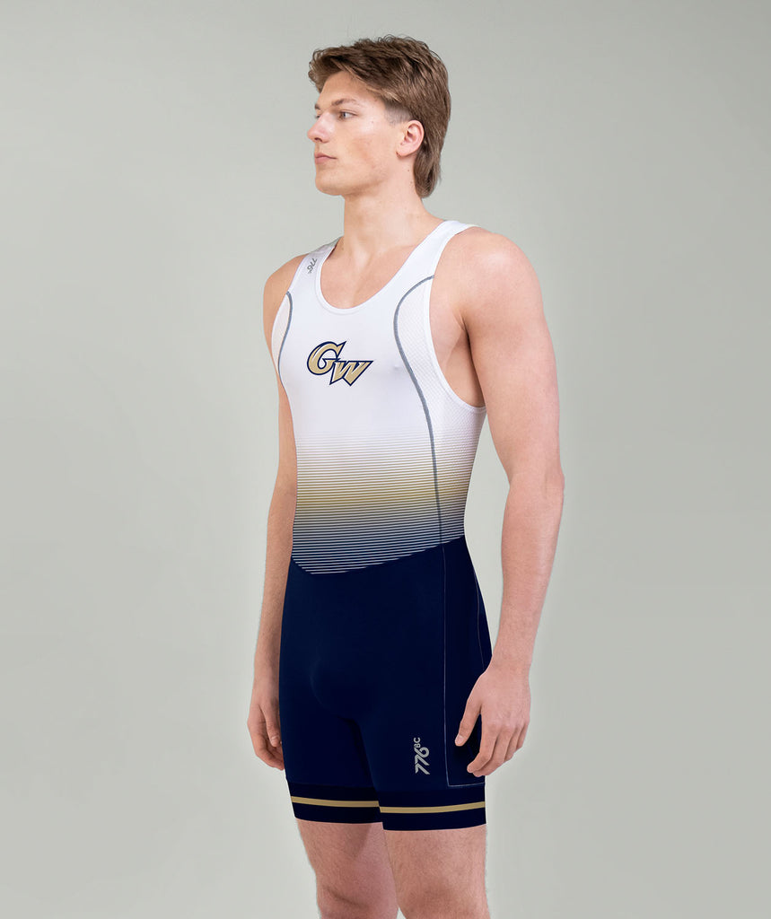 Men's George Washington University Pro Unisuit - Navy/White