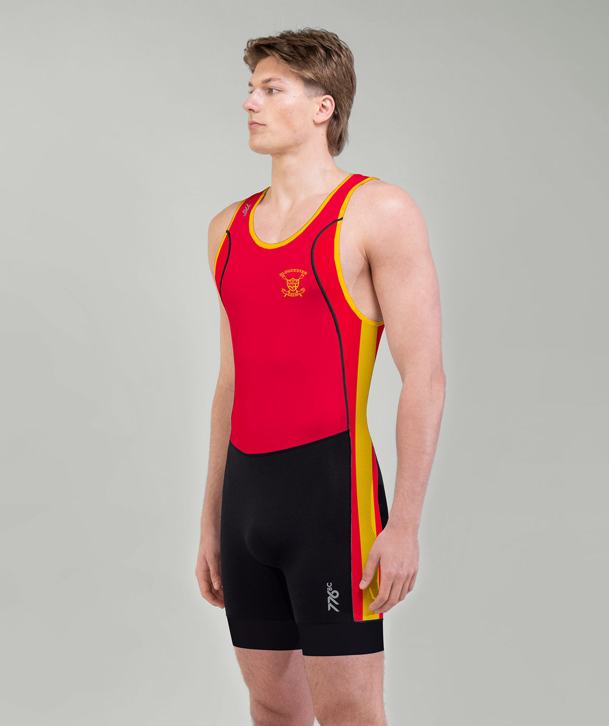 Men's Gloucester Rowing Pro Unisuit - Red/Black/Yellow