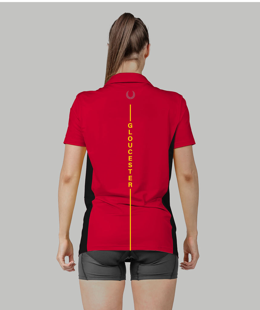 Women's Gloucester Rowing Polo SS - Red
