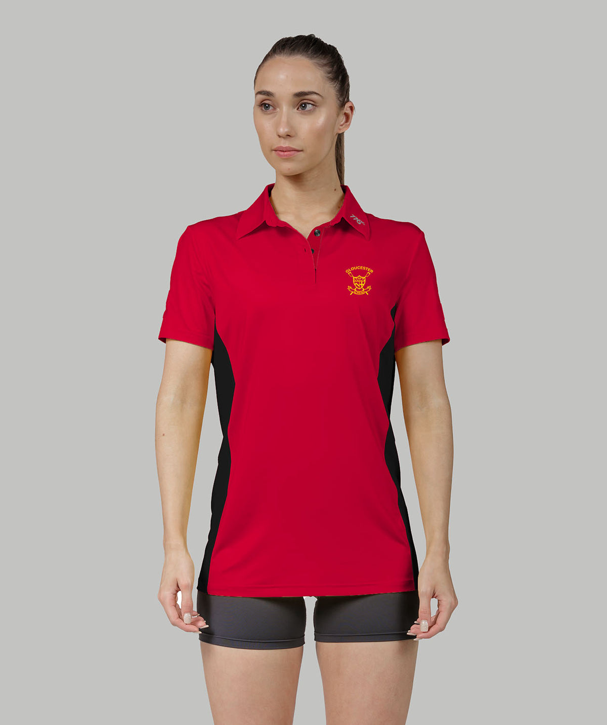 Women's Gloucester Rowing Polo SS - Red