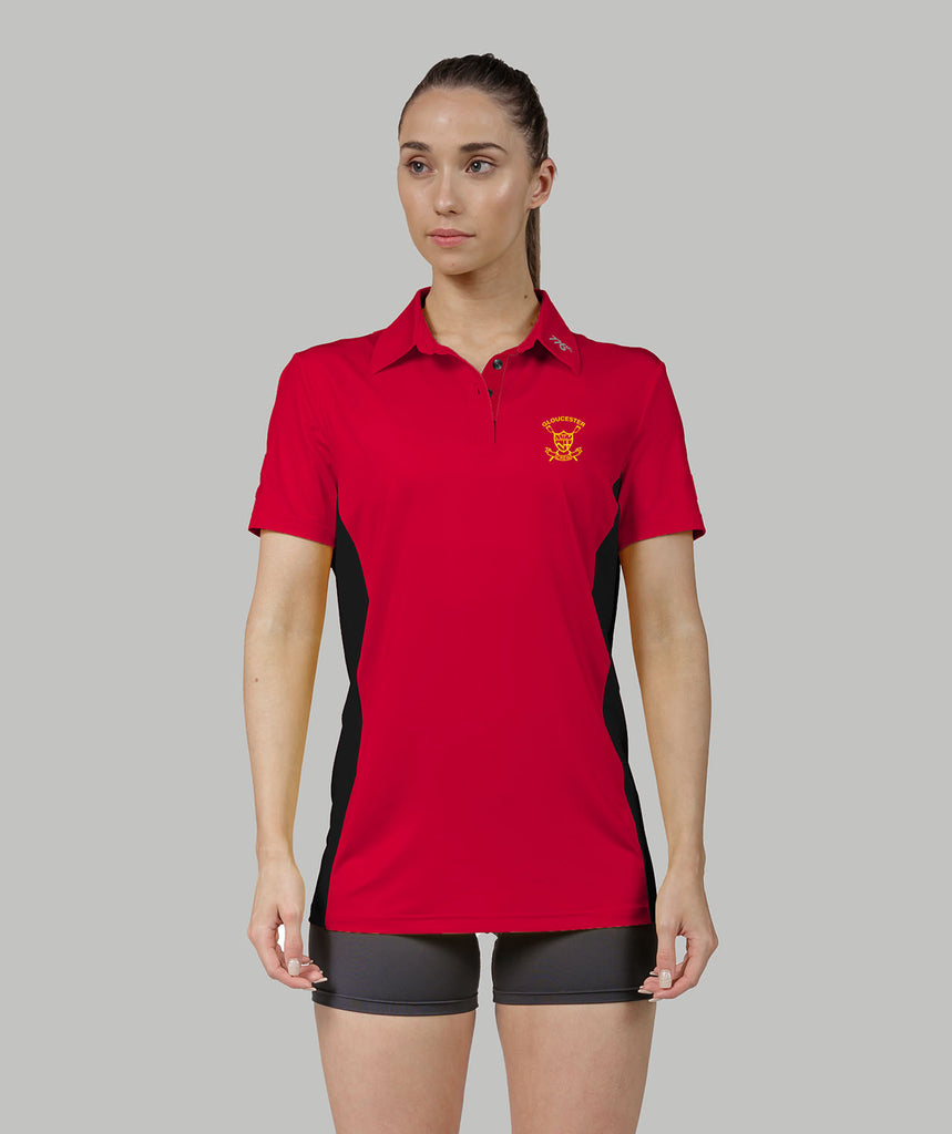 Women's Gloucester Rowing Polo SS - Red