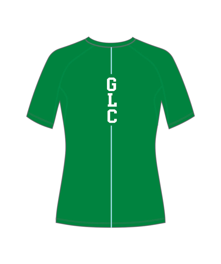 Women's Green Lake Crew Training T-Shirt SS - Green/White