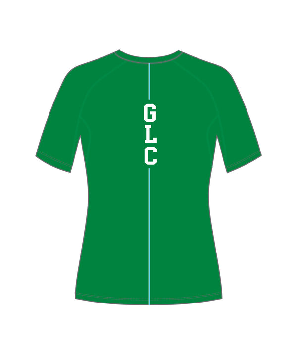 Women's Green Lake Crew Training T-Shirt SS - Green/White