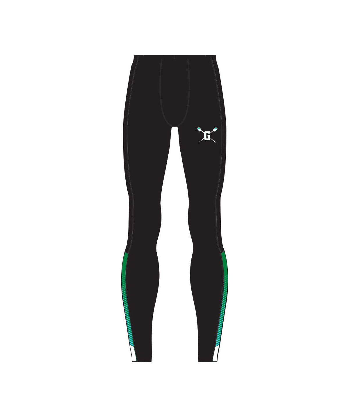 Men's Green Lake Crew Streamline Tight - Black