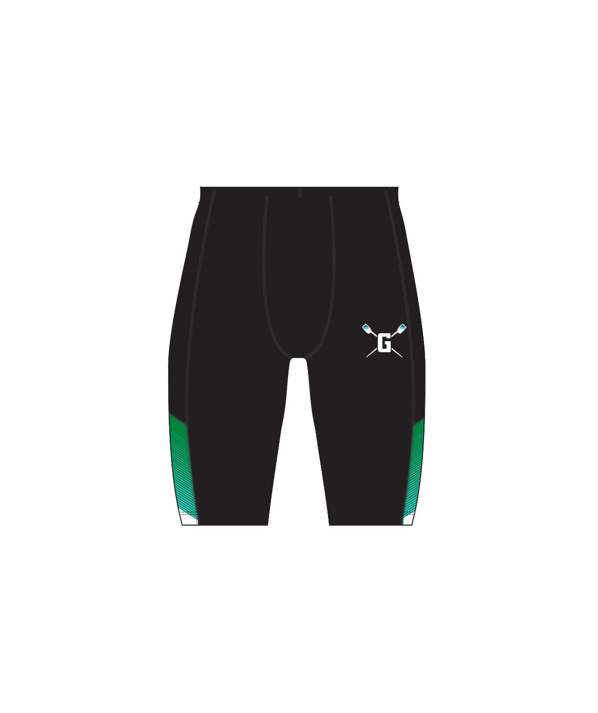 Men's Green Lake Crew Streamline Short - Black