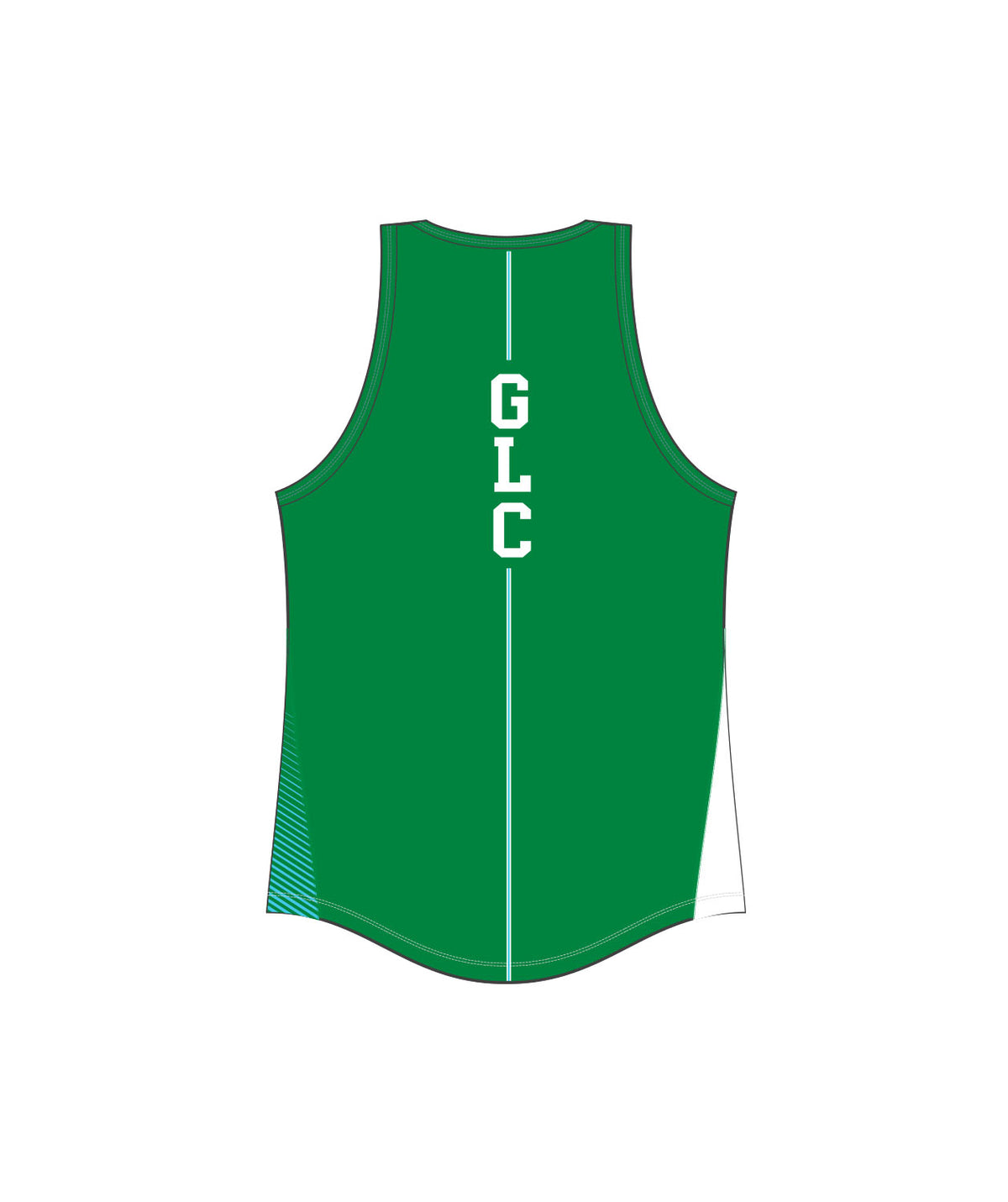 Women's Green Lake Crew Training Tank - Green/White