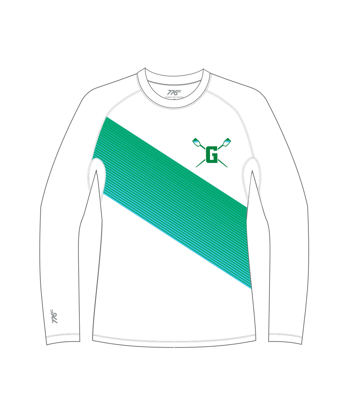 Men's Green Lake Crew Winter Base Layer LS - White
