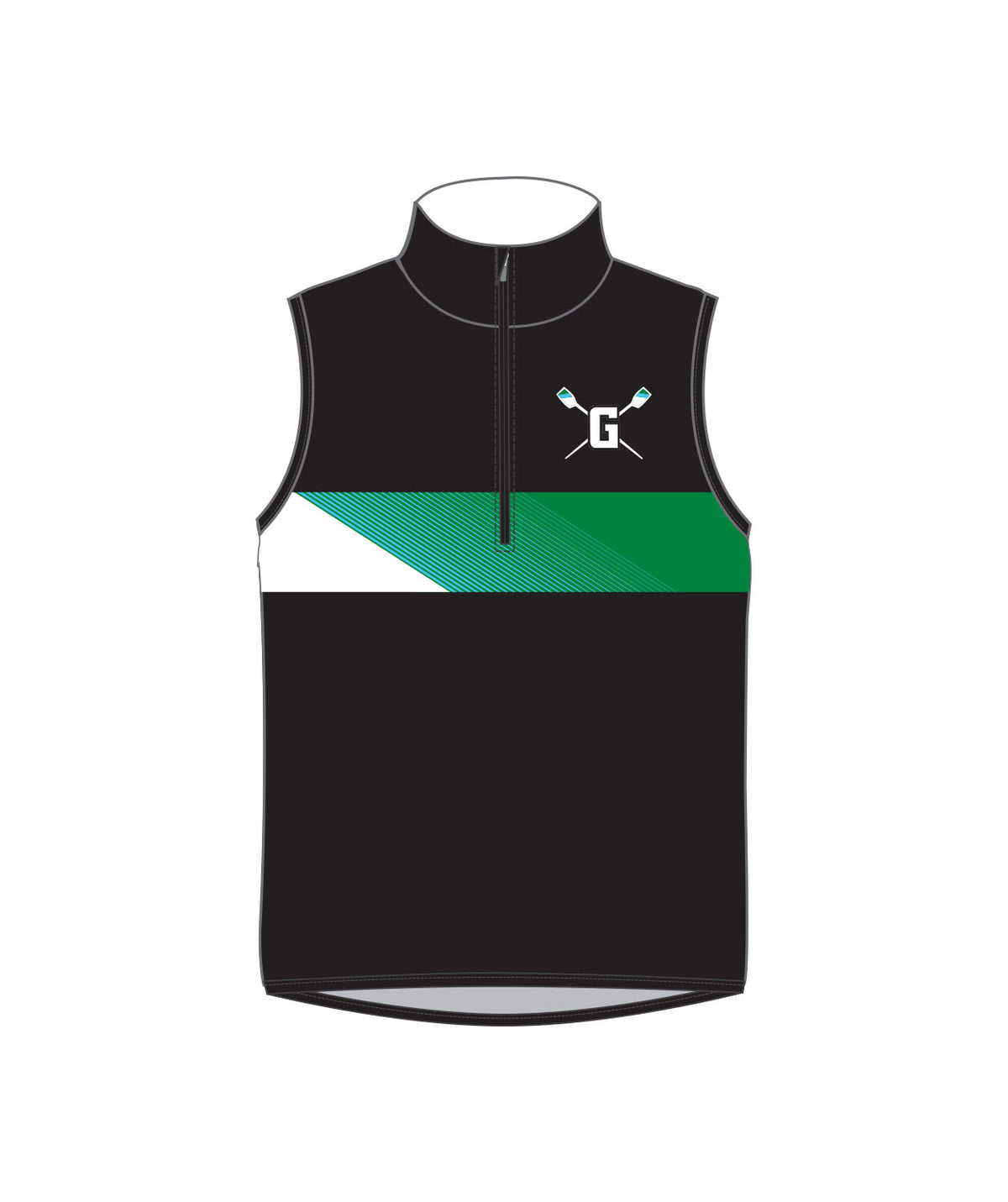 Men's Green Lake Crew Stratus Vest - Black