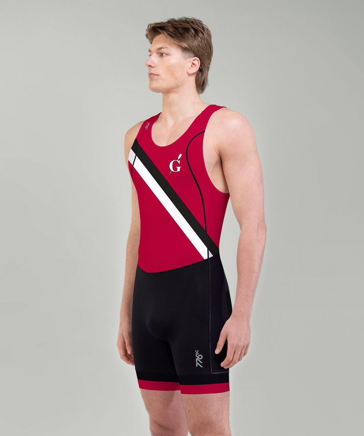 Men's Groton School Pro Unisuit - Black/Red